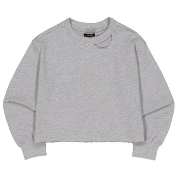 Joes Jeans Little Girls' French Terry Loose Crop Cut Out Sweatshirt