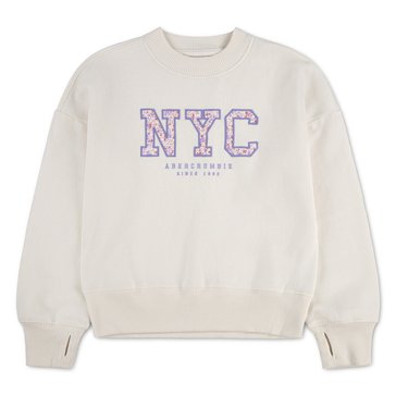Abercrombie & Fitch Big Girls' Nyc Floral Sweatshirt