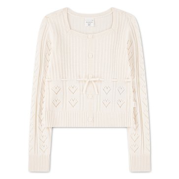 Abercrombie & Fitch Big Girls' Babydoll Heart Stitch Sweatshirt