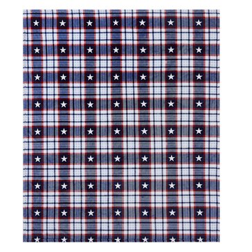 Truly Soft Stars Plaid Plush Throw