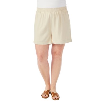 Yarn & Sea Women's Bottom Band Shorts (Plus Size)