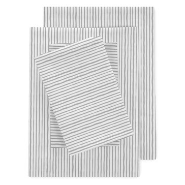 Martex Clean Design Home Painterly Stripe Cotton Sheet Set