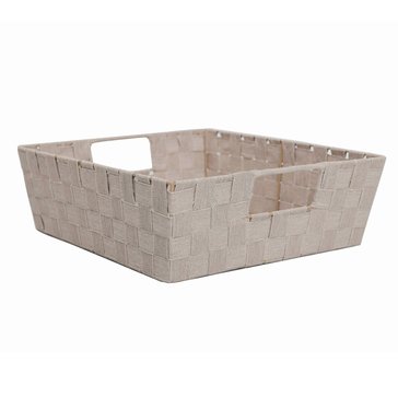 Home Basics Woven Strap Large Bin
