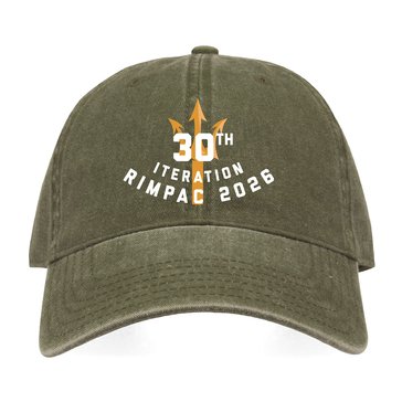Navy Pride 30th Iteration RIMPAC 2026 Trident Pigment Dyed Twill Cap