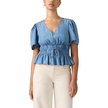 Levi's Women's Short Sleeve Rylan Crepe Blouse