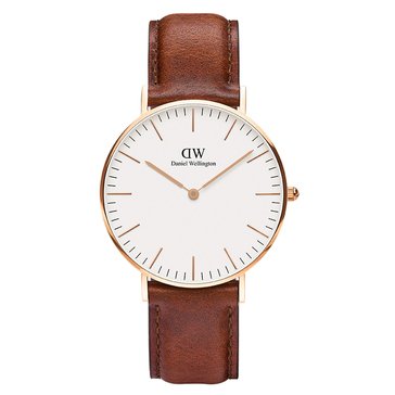 Daniel Wellington Unisex Classic St. Mawes Leather Watch