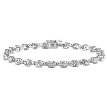 Sofia B. 1/2 cttw Diamond Sterling Silver Tennis Bracelet