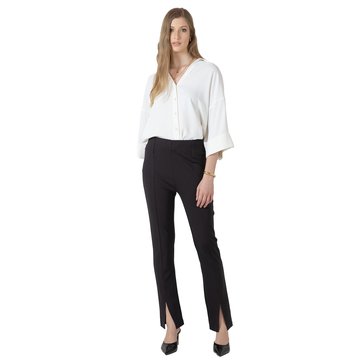 Black Tape Women's Spilt Hem Slim Pants