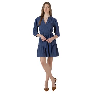 Black Tape Women's Tiered Belted Dress