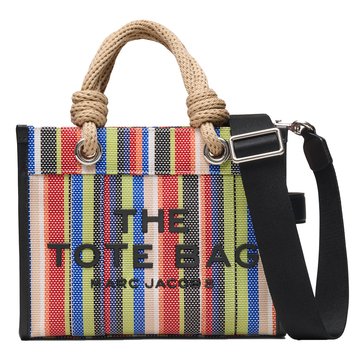 Marc Jacobs The Small Stripe Mesh Grocery Tote Bag