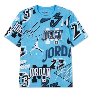 Jordan Big Boys' Mj Dynasty All Over Print Tee