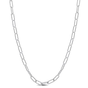 Sofia B. Fancy Paperclip Chain Sterling Silver Necklace