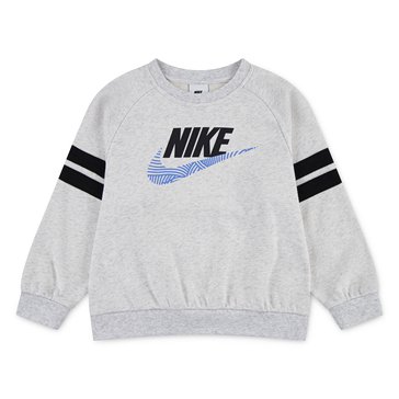 Nike Little Boys' Oversized Stripe Sleeve Crewneck Sweatshirt