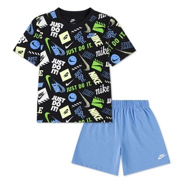 Nike Little Boys' All Over Print Tee and Jersey Shorts Sets