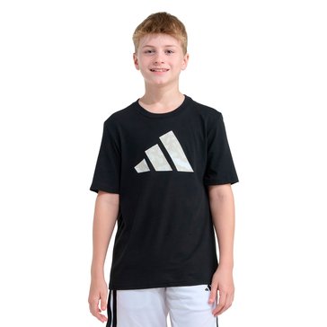Adidas Big Boys' Lenticular Camo Logo Tee