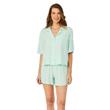 Martha Stewart Women's Notch Collar Boxer Set