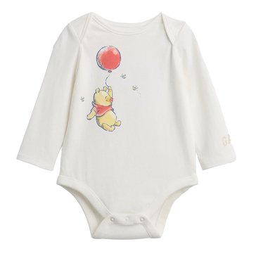 Gap Baby Unisex Disney Pooh Long Sleeve Single Bodysuit