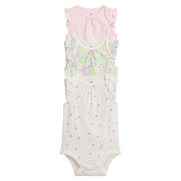 Gap Baby Girls' Short Sleeve Jersey Bodysuit, 3-Pack