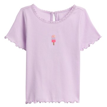 Gap Toddler Girls' Short Sleeve Embroidered Scallop Trim Tee
