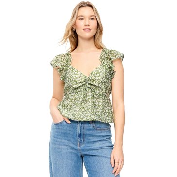 Old Navy Women's Sleeveless Fit and Flare Cinched Top