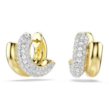 Swarovski Dextera Twist Pave Hoop Earring
