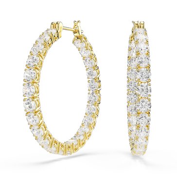 Swarovski Matrix Crystal Hoop Earrings