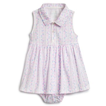 Wanderling Baby Girls' Linear Floral Sunsuit