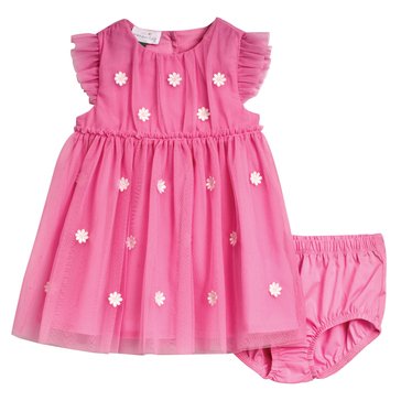 Wanderling Baby Girls' Embroidered Tulle Dress Set