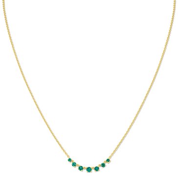 Created Emerald Gemstone Pendant