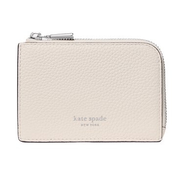 Kate Spade New York Mini Zip Card Case Pebbled Leather