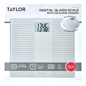 Taylor Digital Glass Scale with Silicone Design