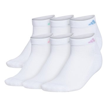 Adidas Women's 3.0 Cushioned Low Cut Socks, 6-Pack
