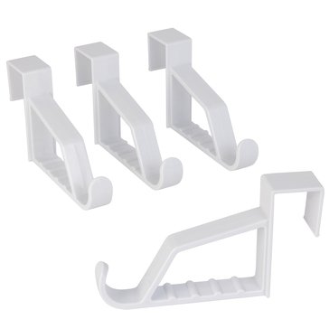 Smart Design Over the Door Hanger Valet, 4-Pack