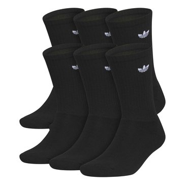 Adidas Men's Originals Trefoil 2.0 Crew Socks, 6-Pack