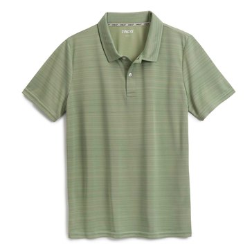 3 Paces Men's Stripe Polo