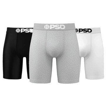 PSD Men's Solid Cotton Boxer Brief, , 3-Pack