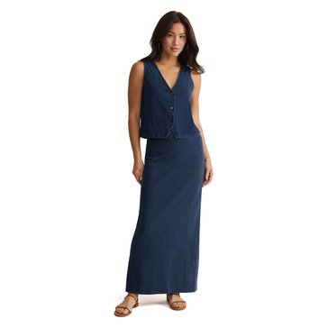 Z Supply Women's Noelle Jersey Denim Top