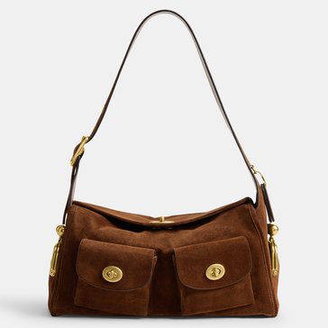COACH The COACH Originals Suede Turnlock Haversack Bag