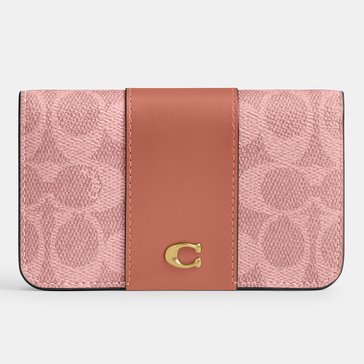 COACH Coated Canvas Signature Essential Slim Card Case