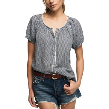Lucky Brand Women's Raglan Sleeve Flowy Top