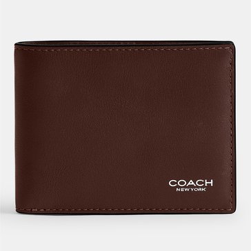 COACH Slim Billfold Wallet in Natural Full-Grain Leather