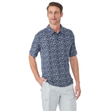 Hallstatt Men's Short Sleeve Squall Print Polo 