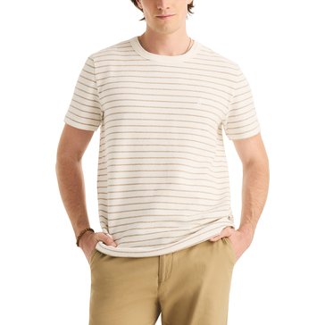 Nautica Men's Seersucker Striped Crew Shirt