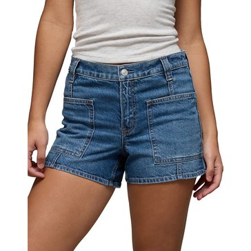 AE Women's Strigid Super High-Waisted Relaxed Denim Shorts