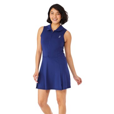 3 Paces Women's Zip-up Polo Dress