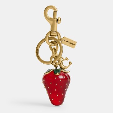 COACH Strawberry Resin Bag Charm