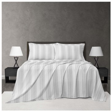 Perry Ellis Daphne Stripe Printed 6-Piece Sheet Set