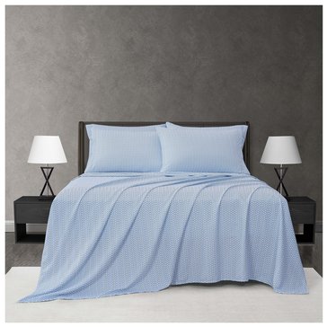 Perry Ellis Haydee Crosshatch Printed 6-Piece Sheet Set