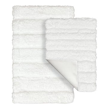 Homewear Linens Luxury Stripe 2-Pack Bath Rug