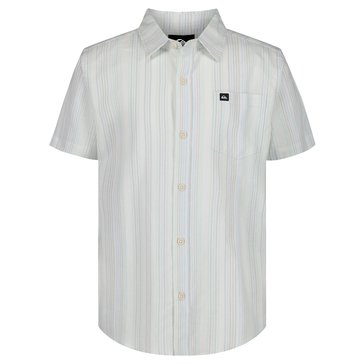 Quiksilver Big Boys' Island Striped Classic Button Down Shirt
